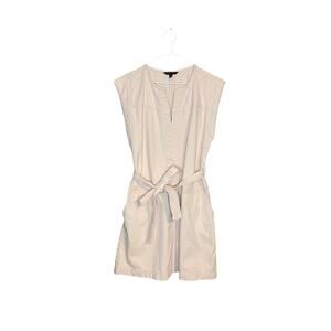 Banana Republic Petal Pink Denim Mini Dress Size Medium 100% Cotton Utility